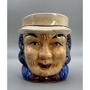 Vintage Occupied Japan Toby Mug Man Face Hand Painted Character Head